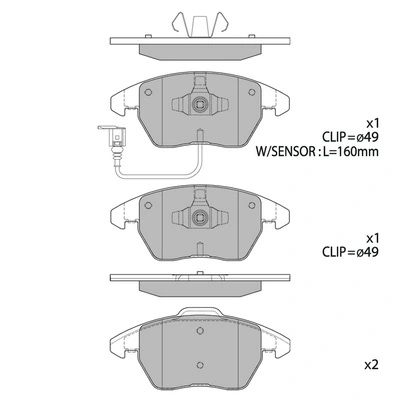 HAGEN fékbetétkészlet, tárcsafék - GP2098 - TothCarparts