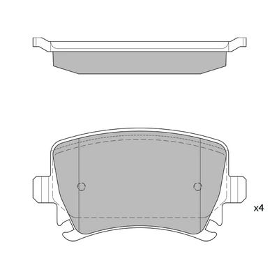 HAGEN fékbetétkészlet, tárcsafék - GP2099 - TothCarparts
