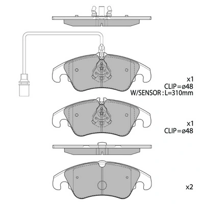 HAGEN fékbetétkészlet, tárcsafék - GP2145 - TothCarparts