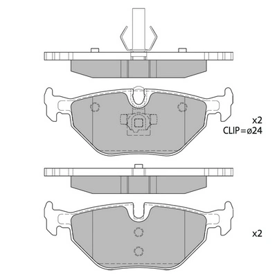 HAGEN fékbetétkészlet, tárcsafék - GP2162 - TothCarparts