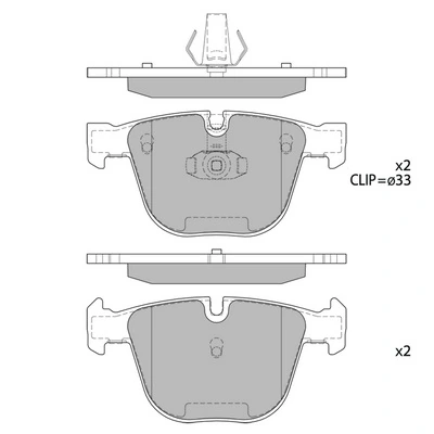 HAGEN fékbetétkészlet, tárcsafék - GP2164 - TothCarparts