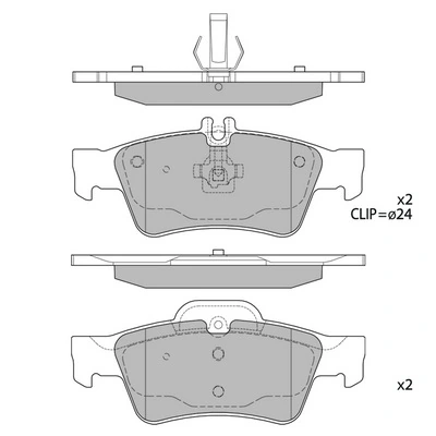 HAGEN fékbetétkészlet, tárcsafék - GP2209 - TothCarparts