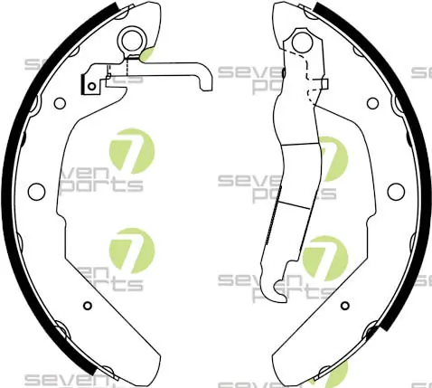 7 SEVEN PARTS fékpofakészlet - SVG10282 - TothCarparts