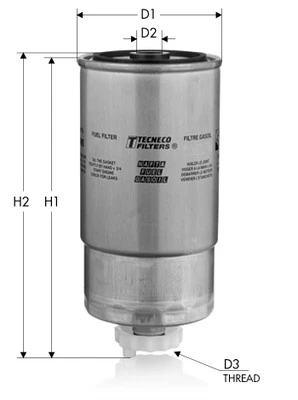TECNECO FILTERS Üzemanyagszűrő - GS208 - TothCarparts