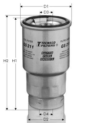 TECNECO FILTERS Üzemanyagszűrő - GS211 - TothCarparts