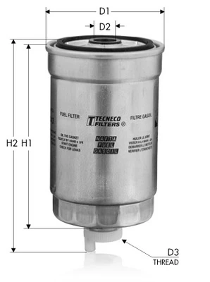 TECNECO FILTERS Üzemanyagszűrő - GS58A - TothCarparts