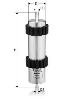 TECNECO FILTERS Üzemanyagszűrő - GS6008 - TothCarparts