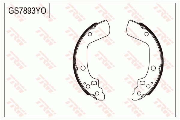 TRW fékpofakészlet - GS7893 - TothCarparts