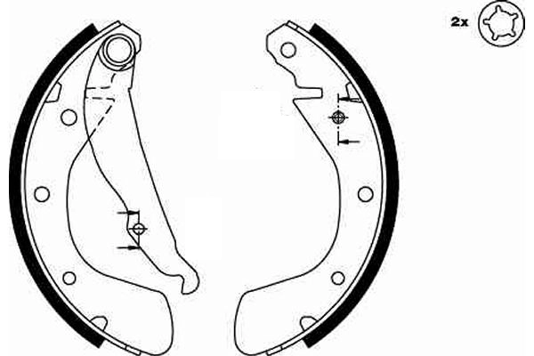 TRW fékpofakészlet - GS8542 - TothCarparts