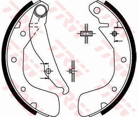 TRW fékpofakészlet - GS8543 - TothCarparts