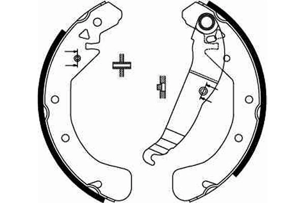TRW fékpofakészlet - GS8637 - TothCarparts