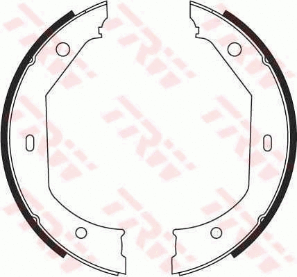 TRW fékpofakészlet, rögzítőfék - GS8656 - TothCarparts