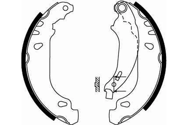 TRW fékpofakészlet - GS8669 - TothCarparts