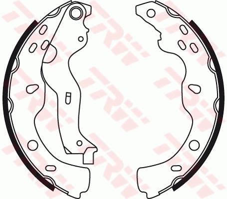 TRW fékpofakészlet - GS8743 - TothCarparts