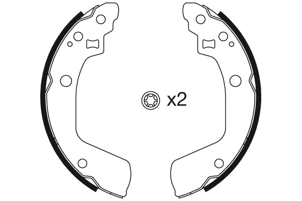 TRW fékpofakészlet - GS8793 - TothCarparts