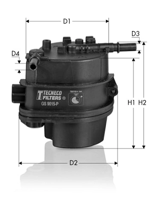 TECNECO FILTERS Üzemanyagszűrő - GS9015P - TothCarparts
