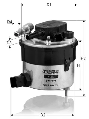 TECNECO FILTERS Üzemanyagszűrő - GS939/13 - TothCarparts