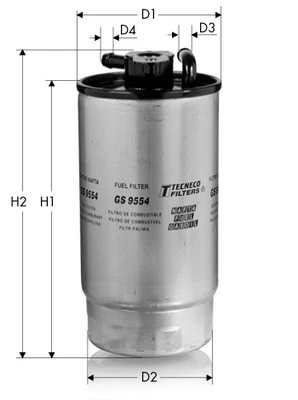 TECNECO FILTERS Üzemanyagszűrő - GS9554 - TothCarparts