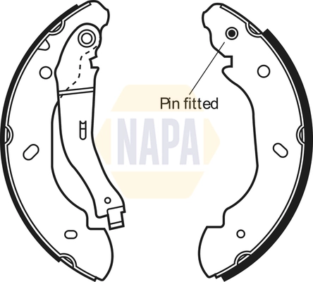 NAPA fékpofakészlet - NBS1045 - TothCarparts