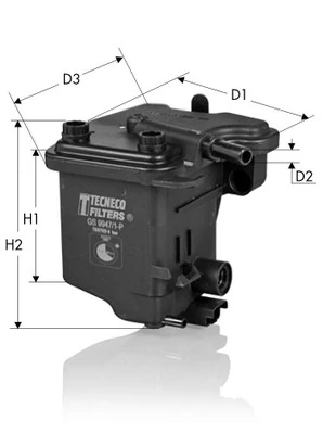 TECNECO FILTERS Üzemanyagszűrő - GS9947/1P - TothCarparts