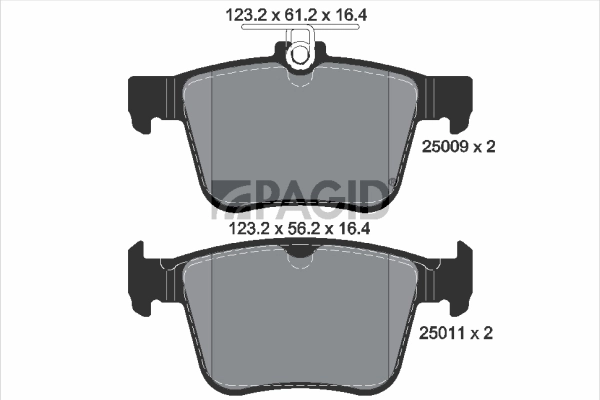 PAGID fékbetétkészlet, tárcsafék - T1977N - TothCarparts