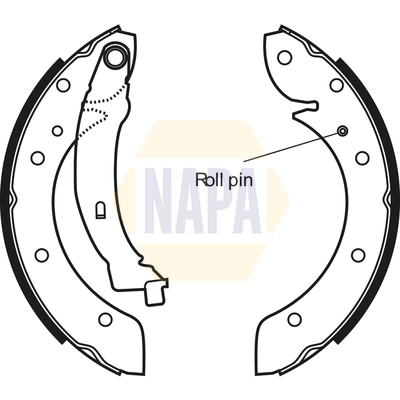 NAPA fékpofakészlet - NBS1031 - TothCarparts