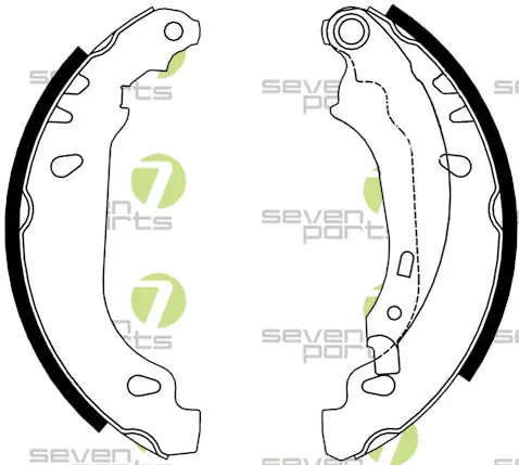 7 SEVEN PARTS fékpofakészlet - SVG10379 - TothCarparts