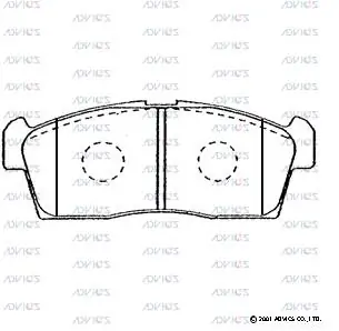 ADVICS fékbetétkészlet, tárcsafék - H1N009 - TothCarparts