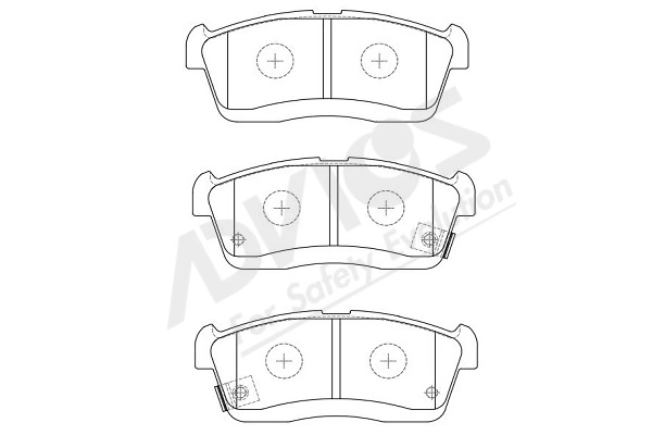 ADVICS-SEA fékbetétkészlet, tárcsafék - H1N056Y - TothCarparts