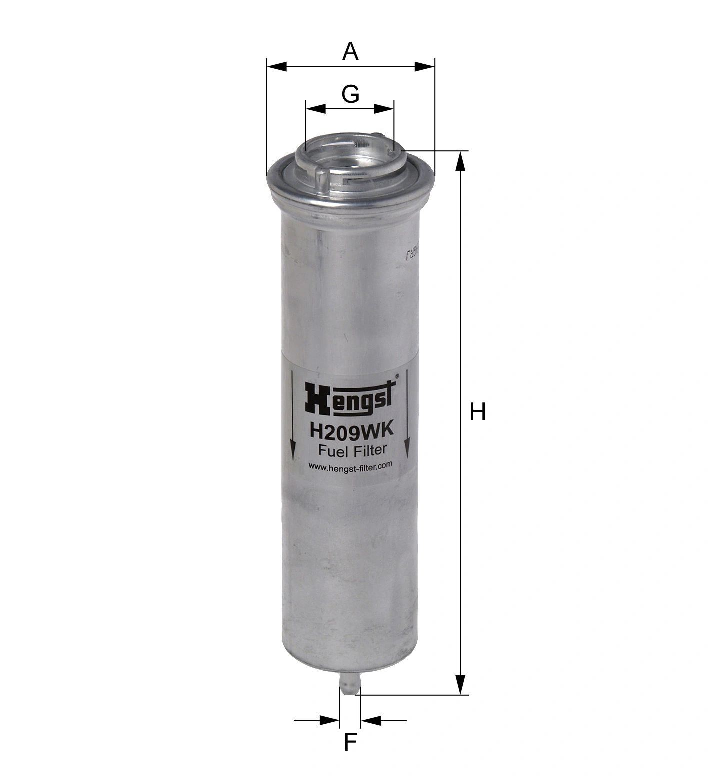 HENGST FILTER Üzemanyagszűrő - H209WK - TothCarparts