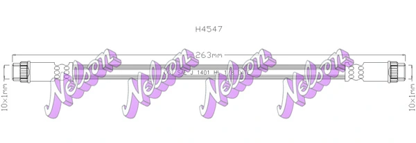 KAWE fékcső - H4547 - TothCarparts