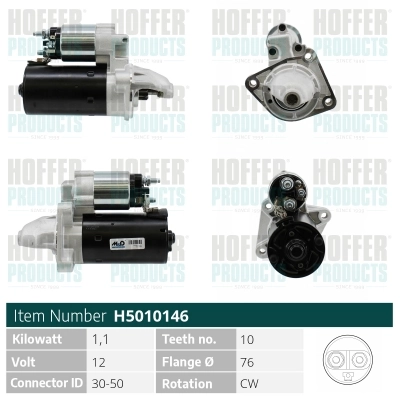 HOFFER önindító - H5010146 - TothCarparts