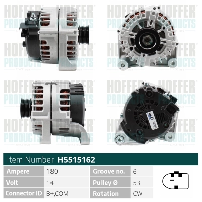 HOFFER generátor - H5515162 - TothCarparts