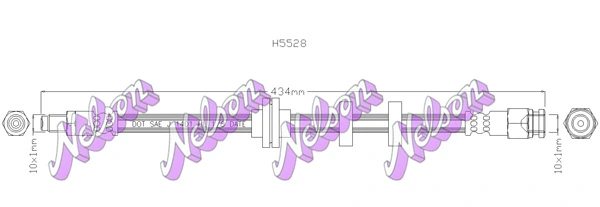 KAWE fékcső - H5528 - TothCarparts