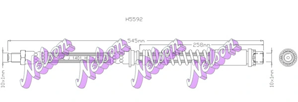 KAWE fékcső - H5592 - TothCarparts