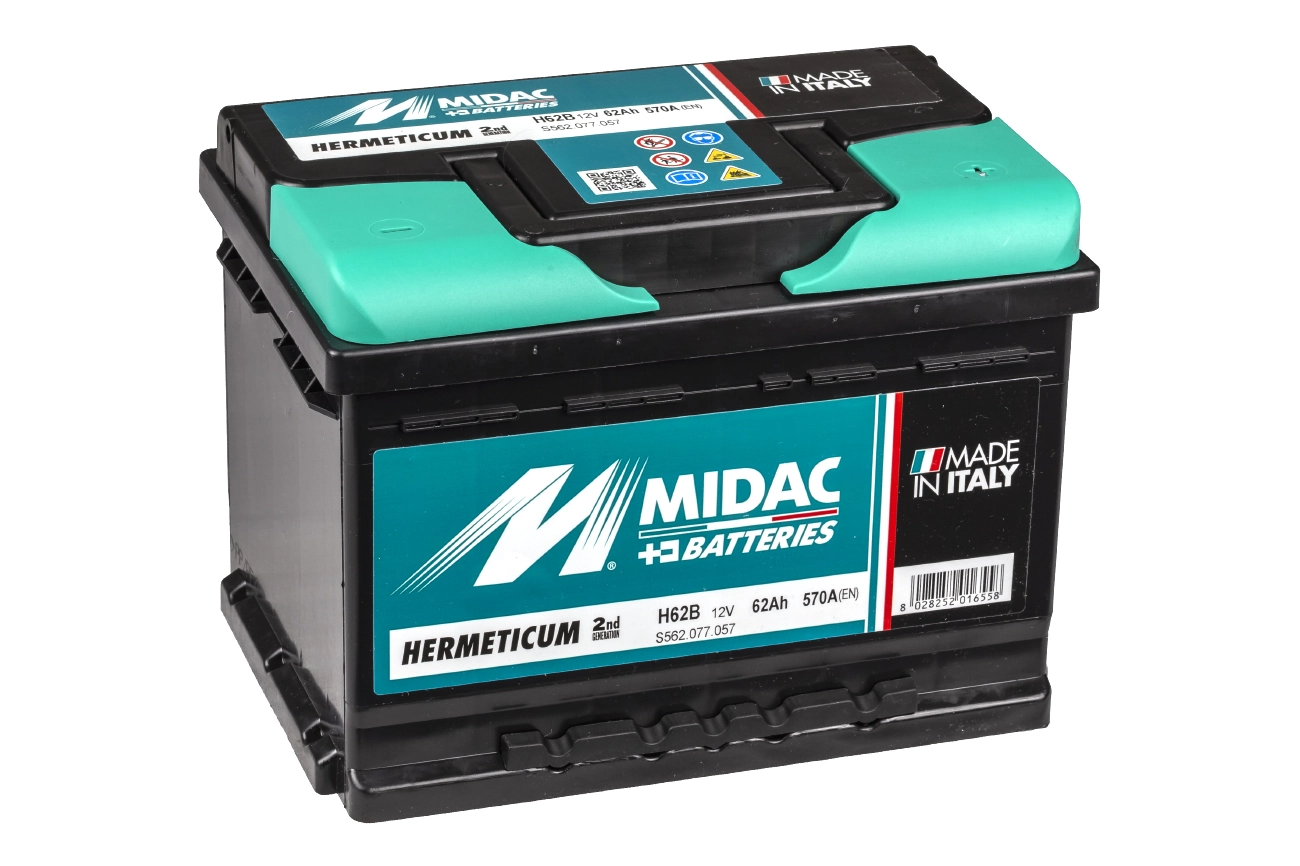 MIDAC S.p.A. Indító akkumulátor - H62B - TothCarparts