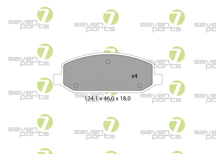 7 SEVEN PARTS fékbetétkészlet, tárcsafék - SVP27450 - TothCarparts