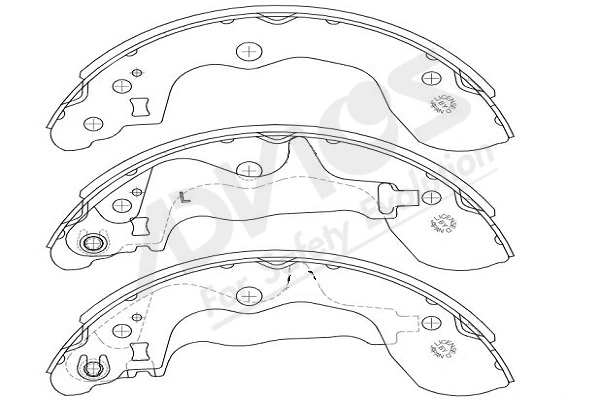 ADVICS-SEA fékpofakészlet - H8N002Y - TothCarparts