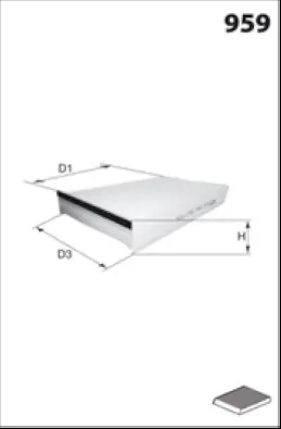 MISFAT szűrő, utastér levegő - HB111CA - TothCarparts