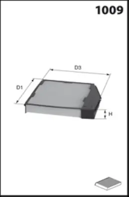 MISFAT szűrő, utastér levegő - HB167C - TothCarparts