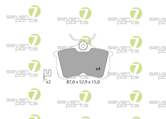 7 SEVEN PARTS fékbetétkészlet, tárcsafék - SVP24210 - TothCarparts
