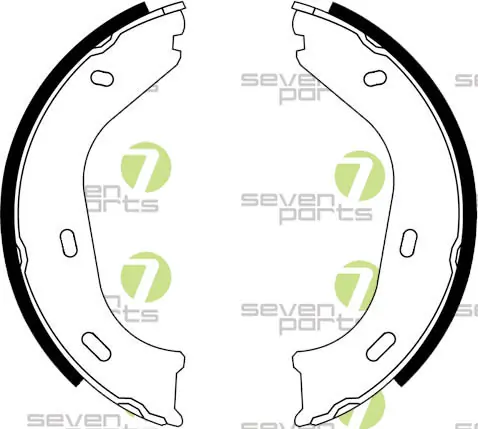 7 SEVEN PARTS fékpofakészlet - SVG10102 - TothCarparts
