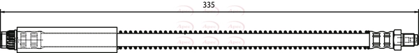 APEC fékcső - HOS3167 - TothCarparts