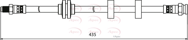 APEC fékcső - HOS3973 - TothCarparts