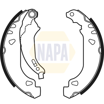 NAPA fékpofakészlet - NBS1030 - TothCarparts