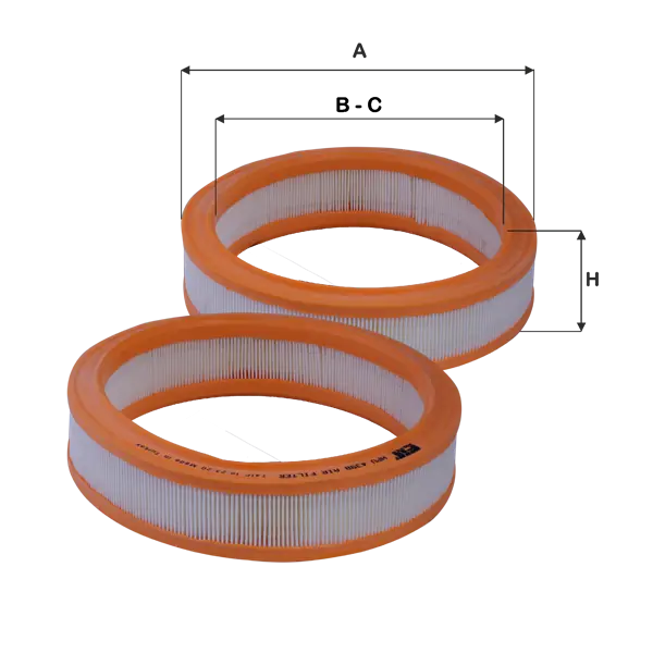 FIL FILTER légszűrő - HPU 4398 - TothCarparts
