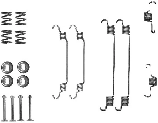 PAGID tartozékkészlet, fékpofa - X0124N - TothCarparts