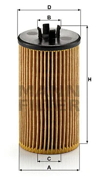MANN-FILTER olajszűrő - HU 612/2 x - TothCarparts