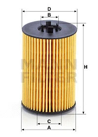 MANN-FILTER olajszűrő - HU 7020 z - TothCarparts