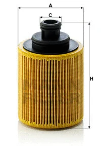 MANN-FILTER olajszűrő - HU 712/7 x - TothCarparts